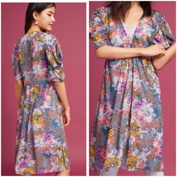 Anthropologie Dresses & Skirts - Anthropologie Valencia Dress Floral Print Midi New